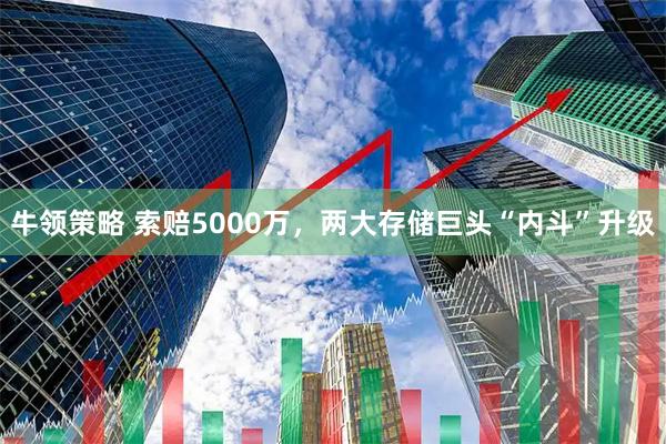 牛领策略 索赔5000万，两大存储巨头“内斗”升级